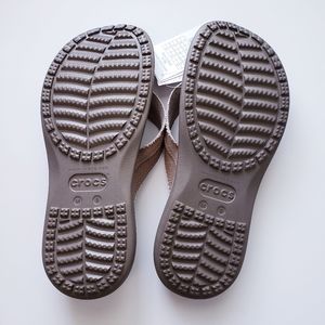 CROCS Shoes | Crocs Mens Santa Cruz Canvas Flip Flop Size 9 | Poshmark